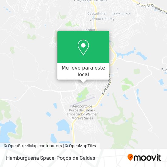 Hamburgueria Space mapa