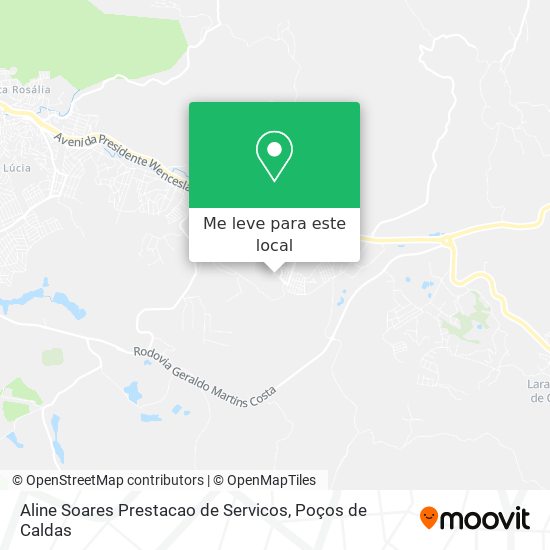 Aline Soares Prestacao de Servicos mapa