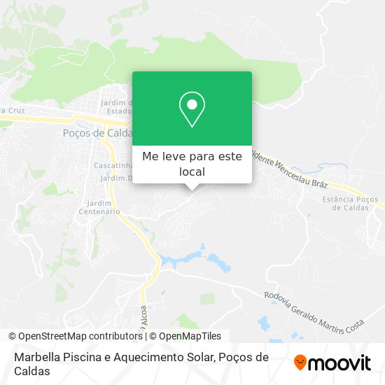 Marbella Piscina e Aquecimento Solar mapa