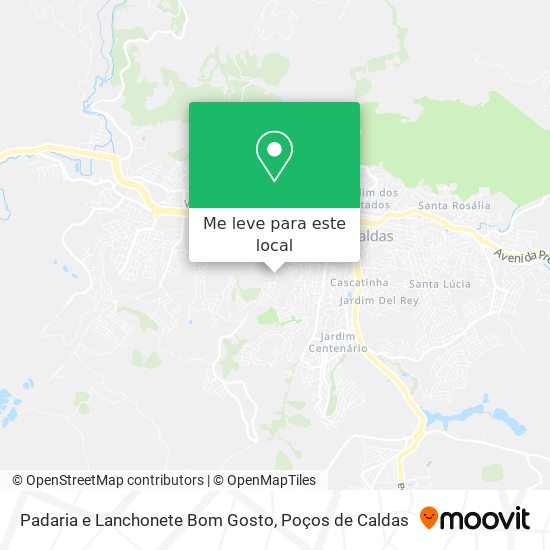 Padaria e Lanchonete Bom Gosto mapa