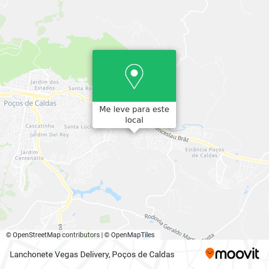 Lanchonete Vegas Delivery mapa
