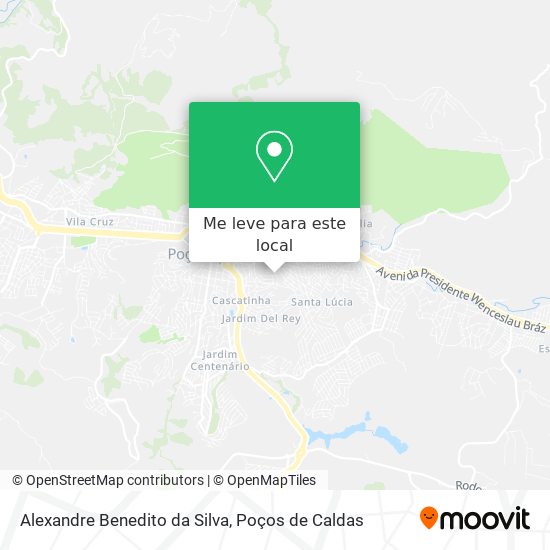 Alexandre Benedito da Silva mapa