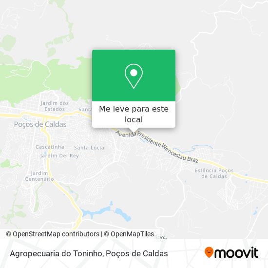 Agropecuaria do Toninho mapa