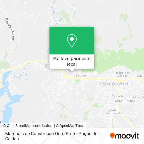Materiais de Construcao Ouro Preto mapa