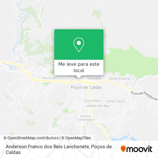 Anderson Franco dos Reis Lanchonete mapa