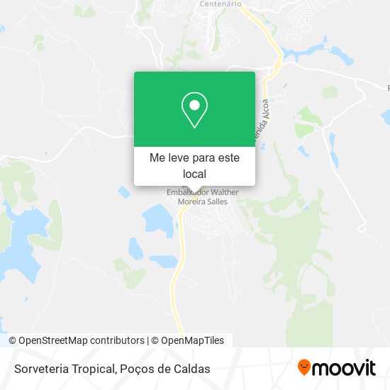 Sorveteria Tropical mapa