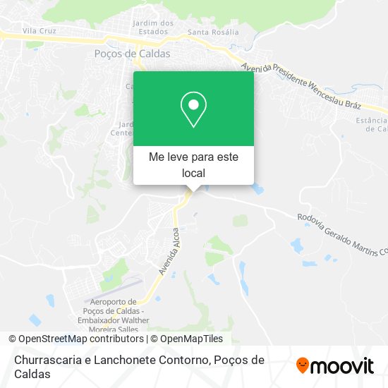 Churrascaria e Lanchonete Contorno mapa