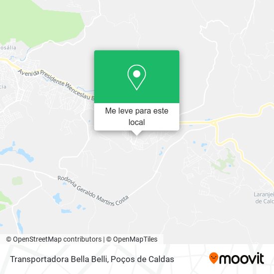 Transportadora Bella Belli mapa