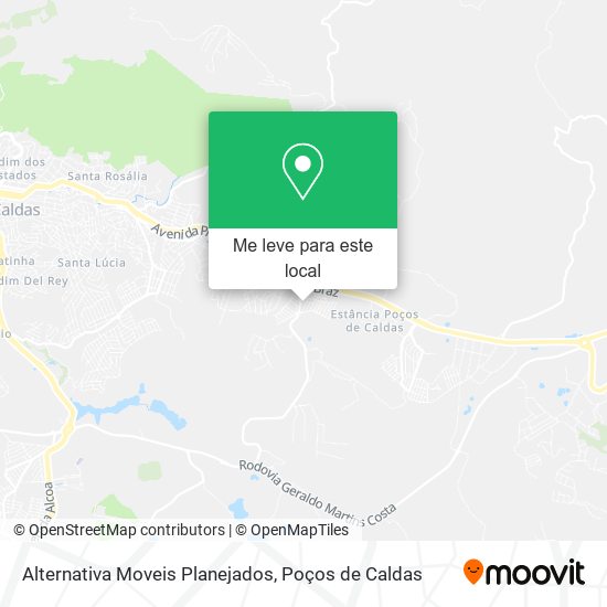 Alternativa Moveis Planejados mapa