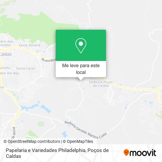 Papelaria e Variedades Philadelphia mapa