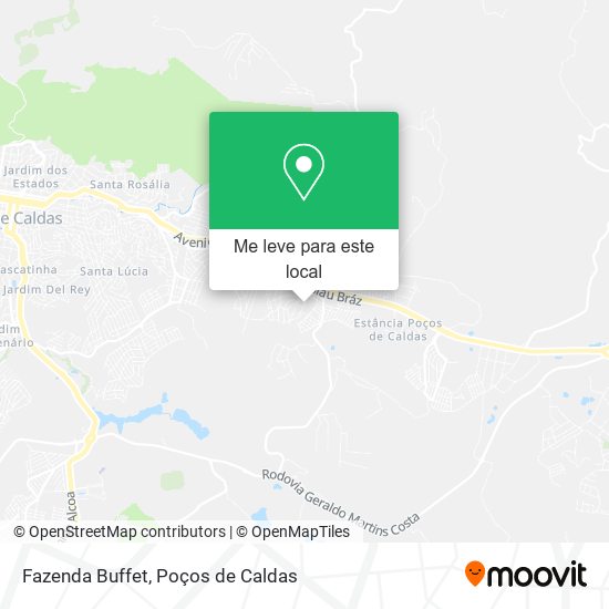 Fazenda Buffet mapa