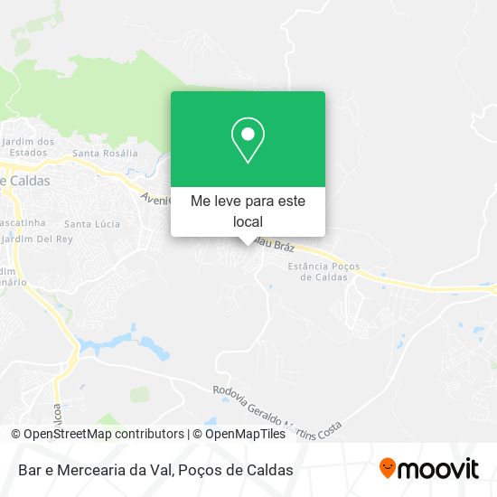 Bar e Mercearia da Val mapa