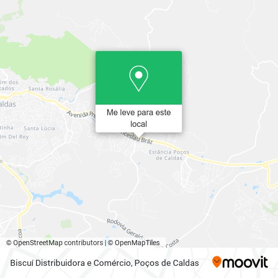 Biscuí Distribuidora e Comércio mapa