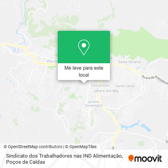 Sindicato dos Trabalhadores nas IND Alimentação mapa