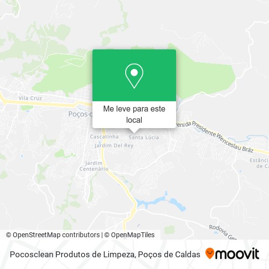 Pocosclean Produtos de Limpeza mapa