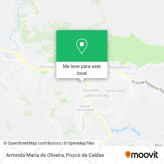 Arminda Maria de Oliveira mapa