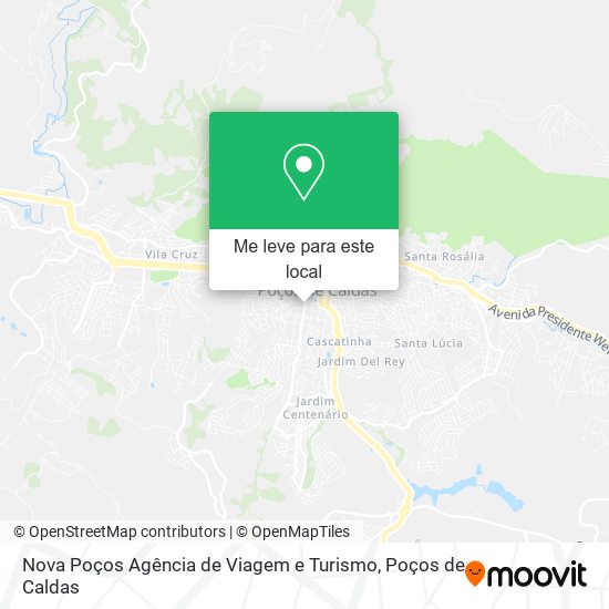 Nova Poços Agência de Viagem e Turismo mapa