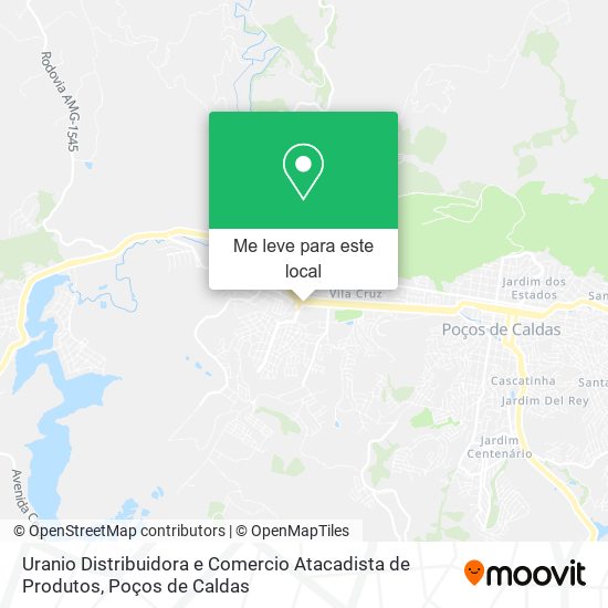 Uranio Distribuidora e Comercio Atacadista de Produtos mapa