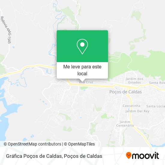 Gráfica Poços de Caldas mapa