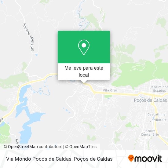 Via Mondo Pocos de Caldas mapa