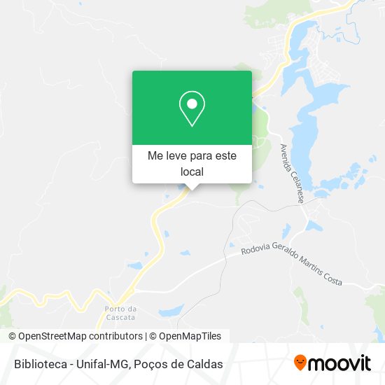 Biblioteca - Unifal-MG mapa