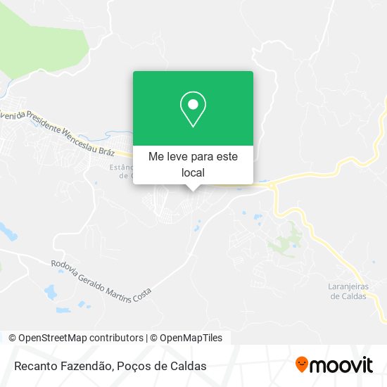 Recanto Fazendão mapa