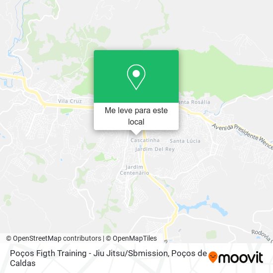Poços Figth Training - Jiu Jitsu / Sbmission mapa
