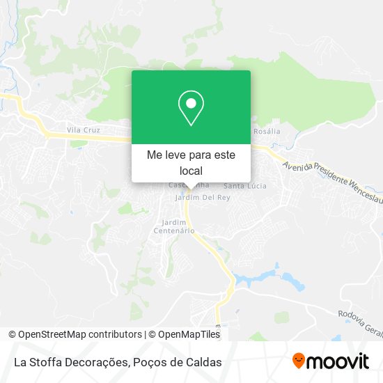 La Stoffa Decorações mapa