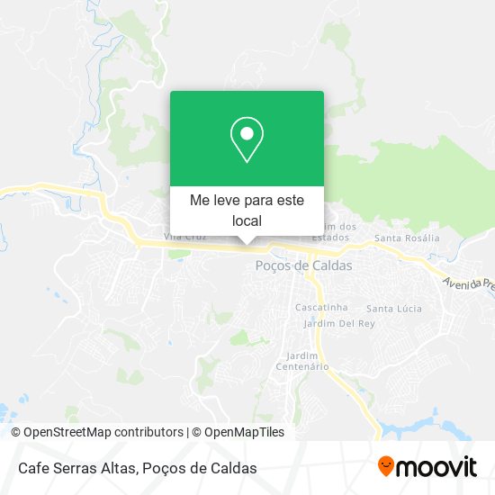 Cafe Serras Altas mapa