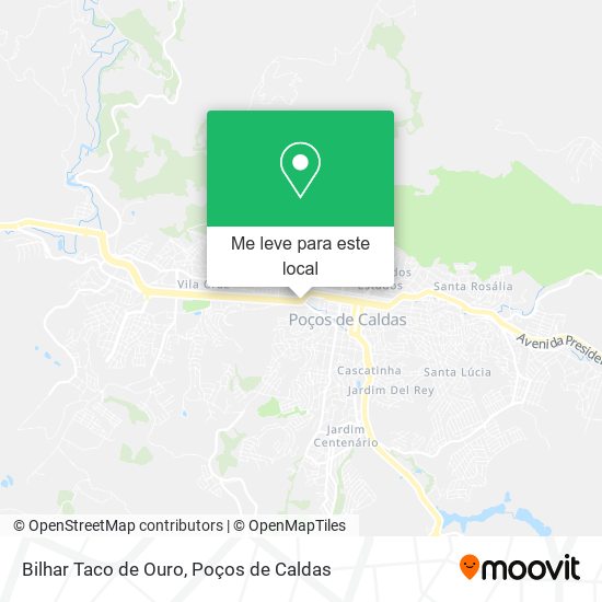 Bilhar Taco de Ouro mapa