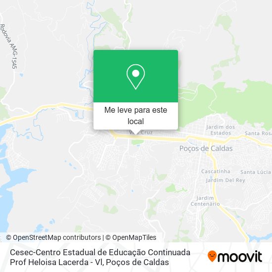 Cesec-Centro Estadual de Educação Continuada Prof Heloisa Lacerda - Vl mapa