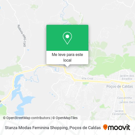 Stanza Modas Feminina Shopping mapa