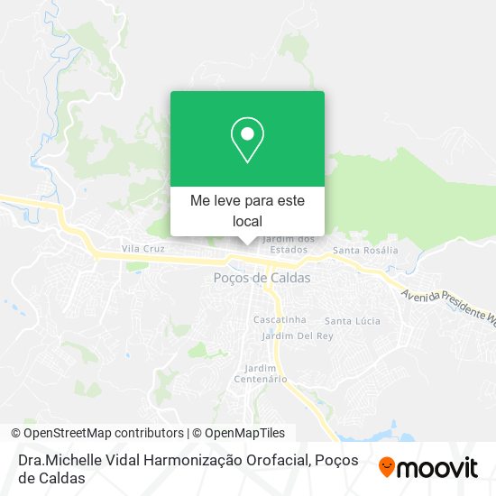 Dra.Michelle Vidal Harmonização Orofacial mapa
