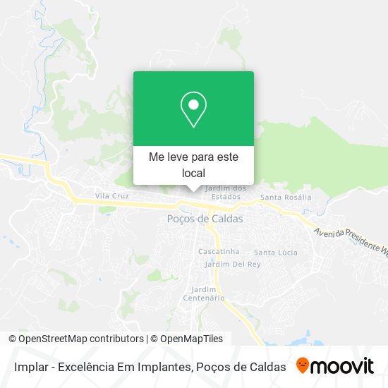 Implar - Excelência Em Implantes mapa