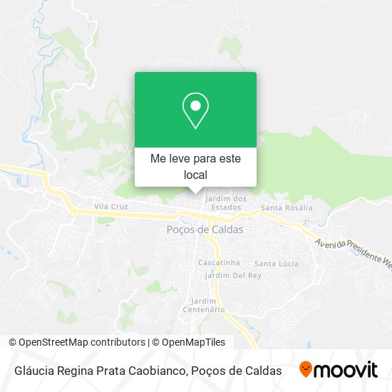 Gláucia Regina Prata Caobianco mapa