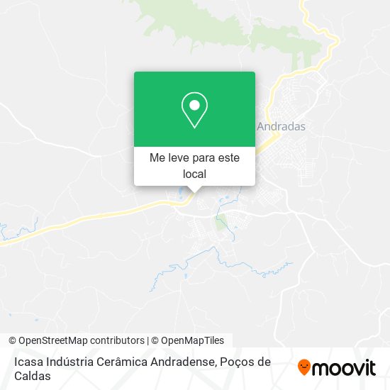 Icasa Indústria Cerâmica Andradense mapa