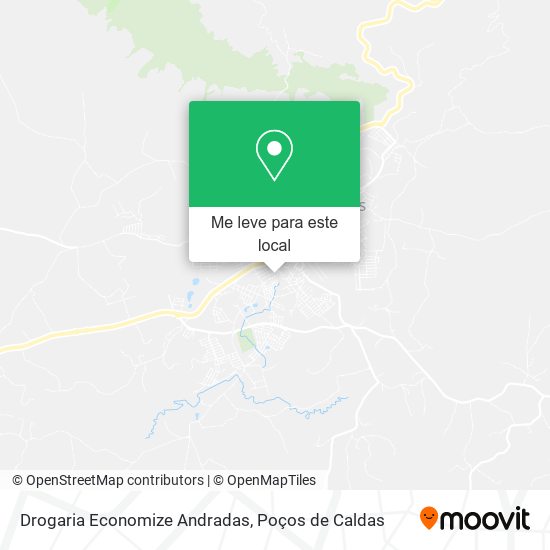 Drogaria Economize Andradas mapa