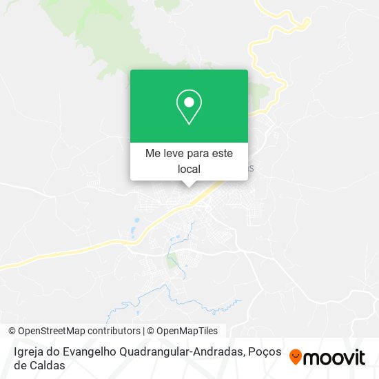 Igreja do Evangelho Quadrangular-Andradas mapa