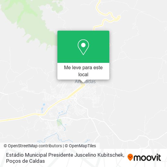 Estádio Municipal Presidente Juscelino Kubitschek mapa