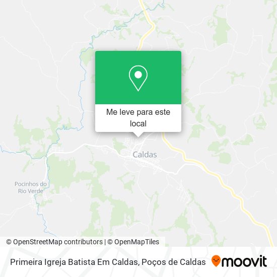 Primeira Igreja Batista Em Caldas mapa