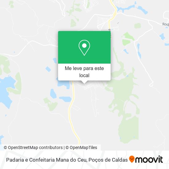 Padaria e Confeitaria Mana do Ceu mapa