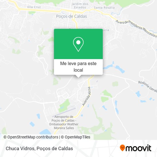 Chuca Vidros mapa