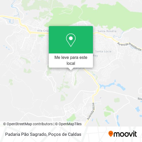 Padaria Pão Sagrado mapa