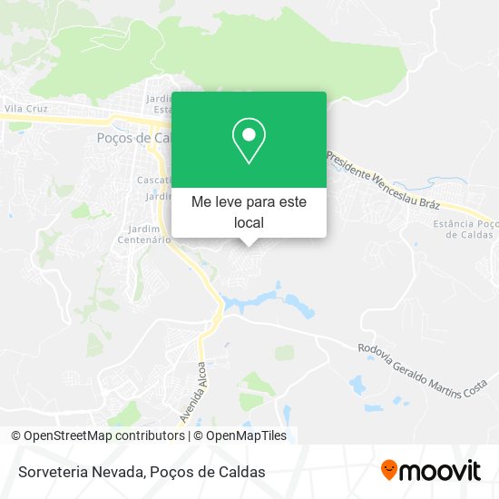 Sorveteria Nevada mapa