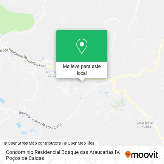 Condominio Residencial Bosque das Araucarias IV mapa