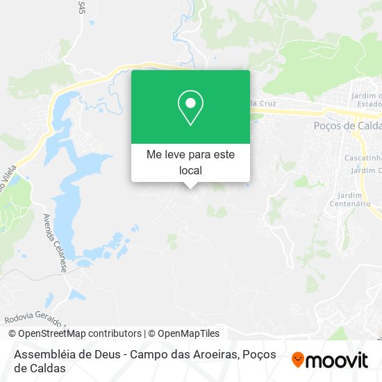 Assembléia de Deus - Campo das Aroeiras mapa