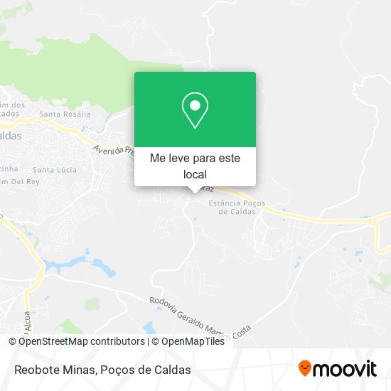Reobote Minas mapa
