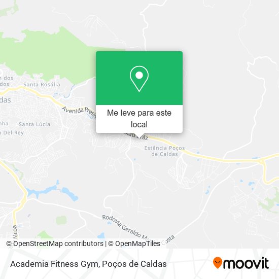 Academia Fitness Gym mapa