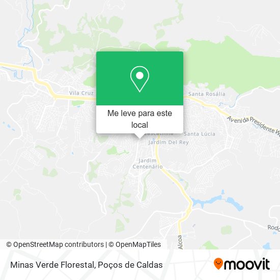 Minas Verde Florestal mapa