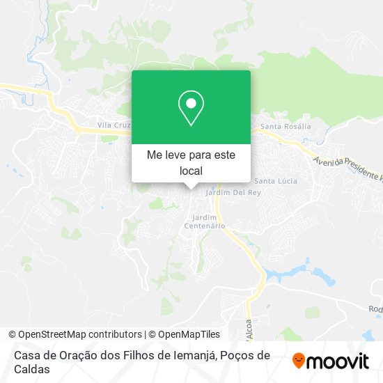 Casa de Oração dos Filhos de Iemanjá mapa